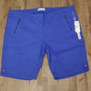Modamix Marine Blue Bermuda Shorts Size 22